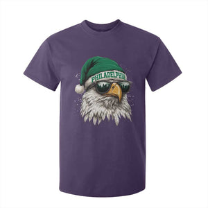 Christmas Football Lover T Shirt For Kid Funny Green Santa PFE City Silhouette TS11 Purple Print Your Wear