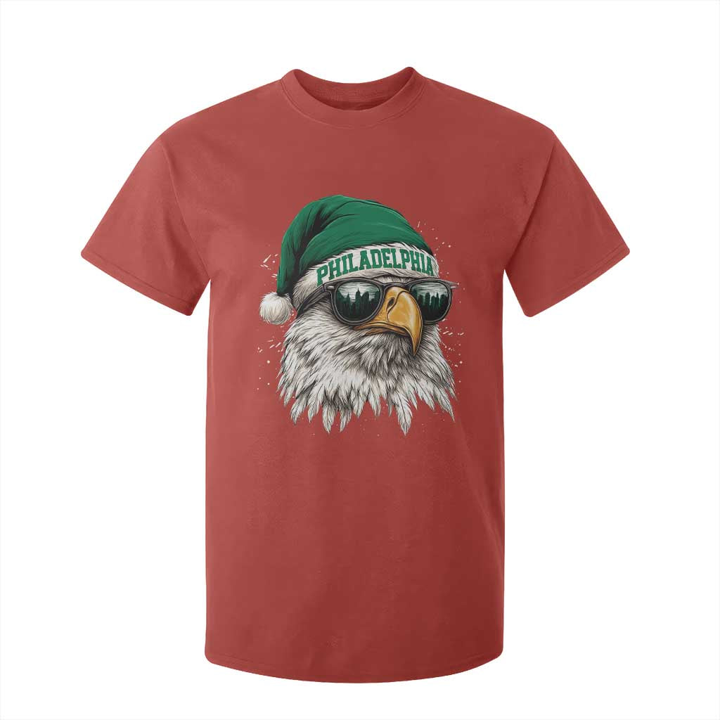 Christmas Football Lover T Shirt For Kid Funny Green Santa PFE City Silhouette TS11 Red Print Your Wear