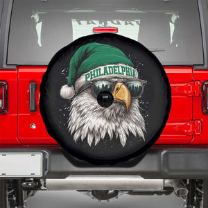 Christmas Football Lover Spare Tire Cover Funny Green Santa PFE City Silhouette TS11 Black Print Your Wear