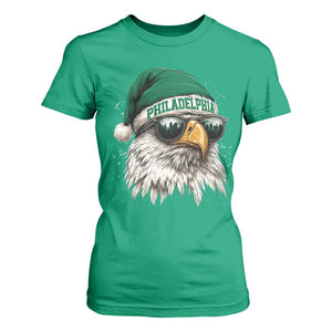 Christmas Football Lover T Shirt For Women Funny Green Santa PFE City Silhouette TS11 Irish Green Print Your Wear
