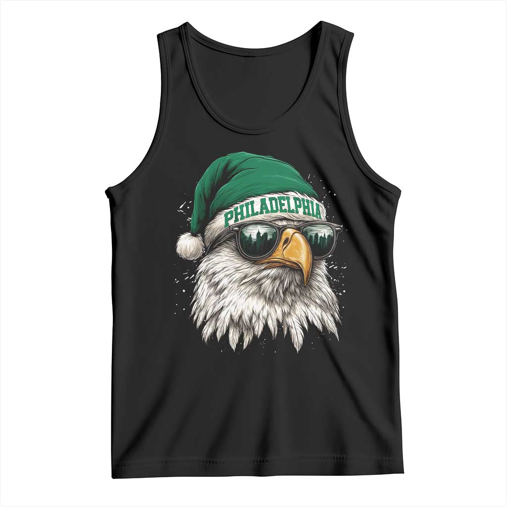 Christmas Philadelphia Fan Tank Top Funny Santa Eagles Sport Philly Fan TS11 Black Print Your Wear