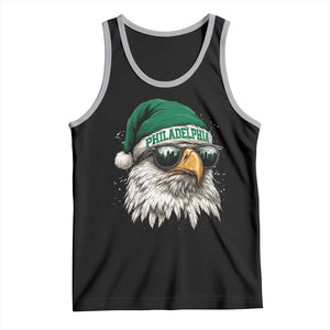 Christmas Philadelphia Fan Tank Top Funny Santa Eagles Sport Philly Fan TS11 Black Athletic Heather Print Your Wear