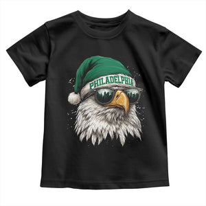 Christmas Football Lover Toddler T Shirt Funny Green Santa PFE City Silhouette TS11 Black Print Your Wear