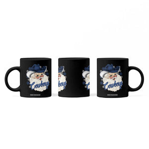 Christmas Cowboys Fan Coffee Mug Funny Xmas American Football Blue Santa TS11 Print Your Wear