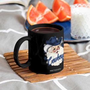 Christmas Cowboys Fan Coffee Mug Funny Xmas American Football Blue Santa TS11 Print Your Wear