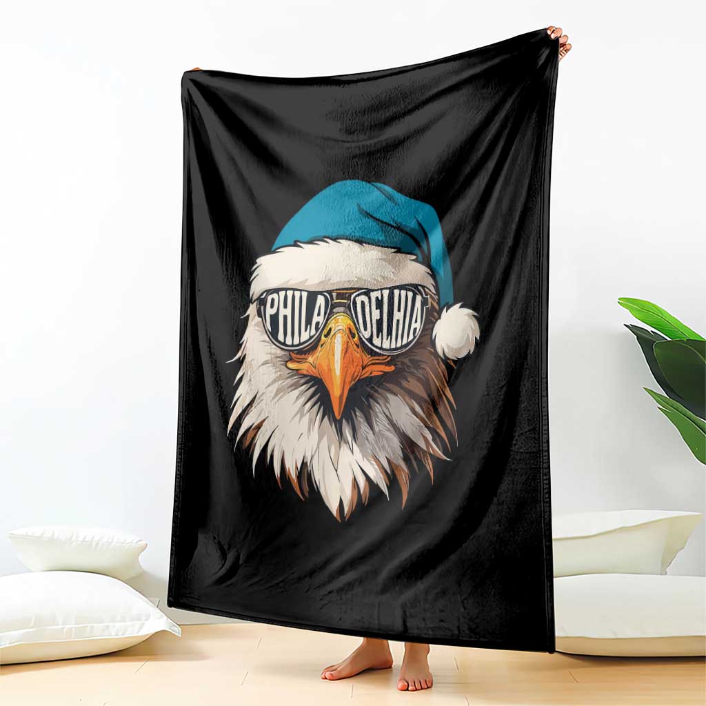 Christmas Philadelphia Fan Throw Blanket Santa Eagles Sport Philly Fan Game Day TS11 Print Your Wear