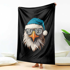 Christmas Philadelphia Fan Throw Blanket Santa Eagles Sport Philly Fan Game Day TS11 Print Your Wear