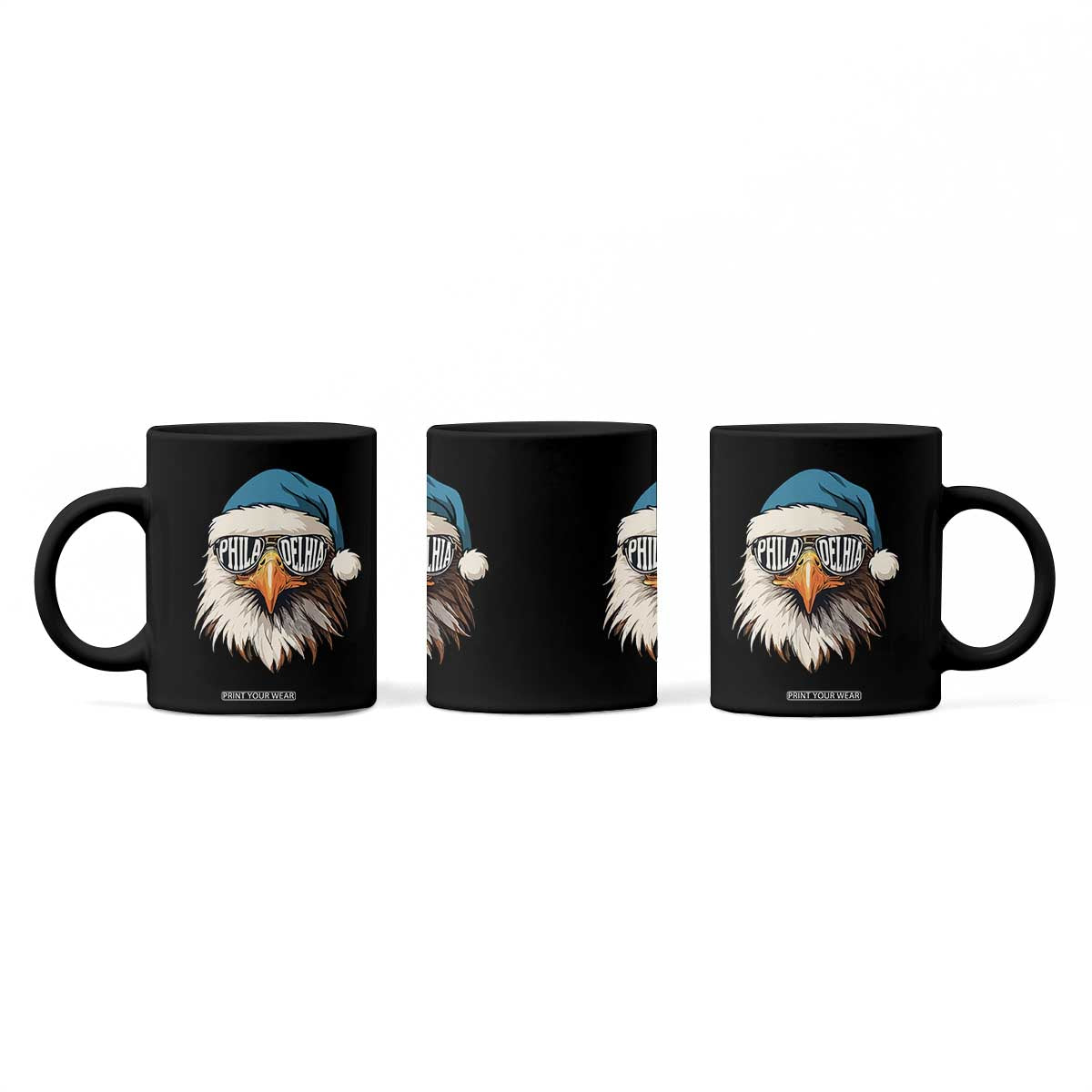 Christmas Philadelphia Fan Coffee Mug Santa Eagles Sport Philly Fan Game Day TS11 Print Your Wear