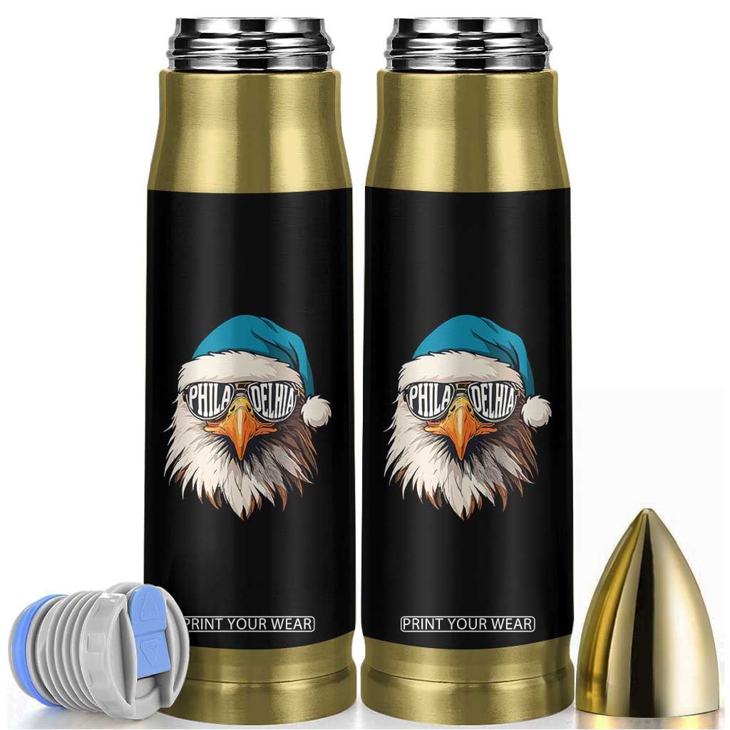 Christmas Football Lover Bullet Tumbler Green Santa PFE Game Day TS11 Black Print Your Wear