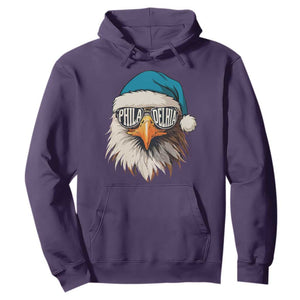 Christmas Football Lover Hoodie Green Santa PFE Game Day TS11 Purple Print Your Wear