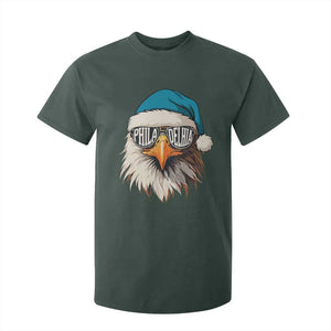 Christmas Philadelphia Fan T Shirt For Kid Santa Eagles Sport Philly Fan Game Day TS11 Dark Forest Green Print Your Wear