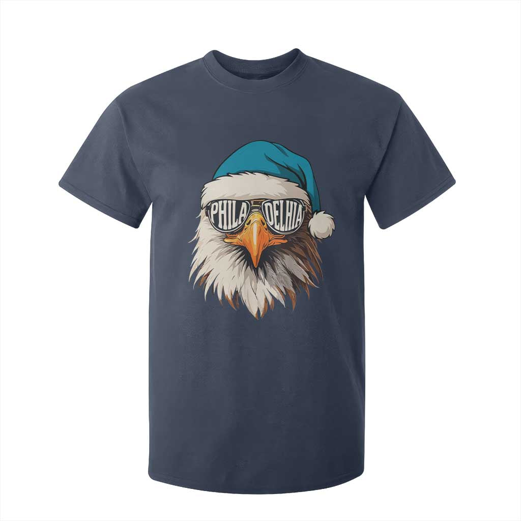 Christmas Football Lover T Shirt For Kid Green Santa PFE Game Day TS11 Navy Print Your Wear