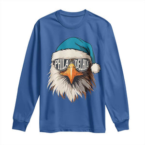 Christmas Football Lover Long Sleeve Shirt Green Santa PFE Game Day TS11 Royal Blue Print Your Wear