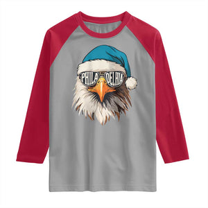 Christmas Football Lover Raglan Shirt Green Santa PFE Game Day TS11 Sport Gray Red Print Your Wear