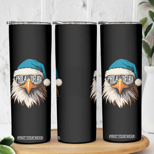 Christmas Football Lover Skinny Tumbler Green Santa PFE Game Day TS11 Print Your Wear