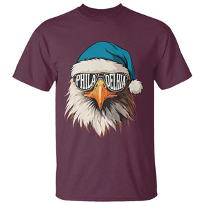 Christmas Football Lover T Shirt Green Santa PFE Game Day TS11 Maroon Print Your Wear