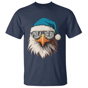 Christmas Philadelphia Fan T Shirt Santa Eagles Sport Philly Fan Game Day TS11 Navy Print Your Wear