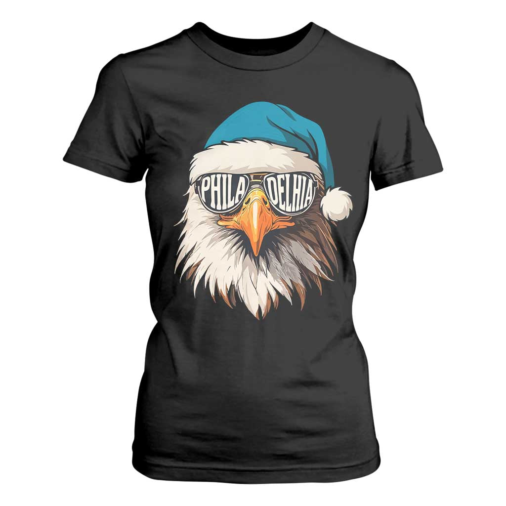 Christmas Philadelphia Fan T Shirt For Women Santa Eagles Sport Philly Fan Game Day TS11 Black Print Your Wear