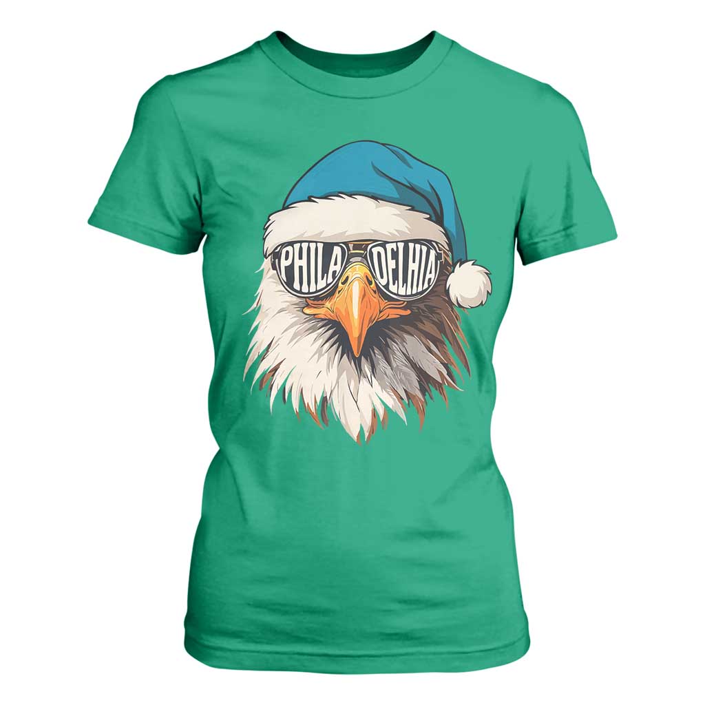 Christmas Philadelphia Fan T Shirt For Women Santa Eagles Sport Philly Fan Game Day TS11 Irish Green Print Your Wear