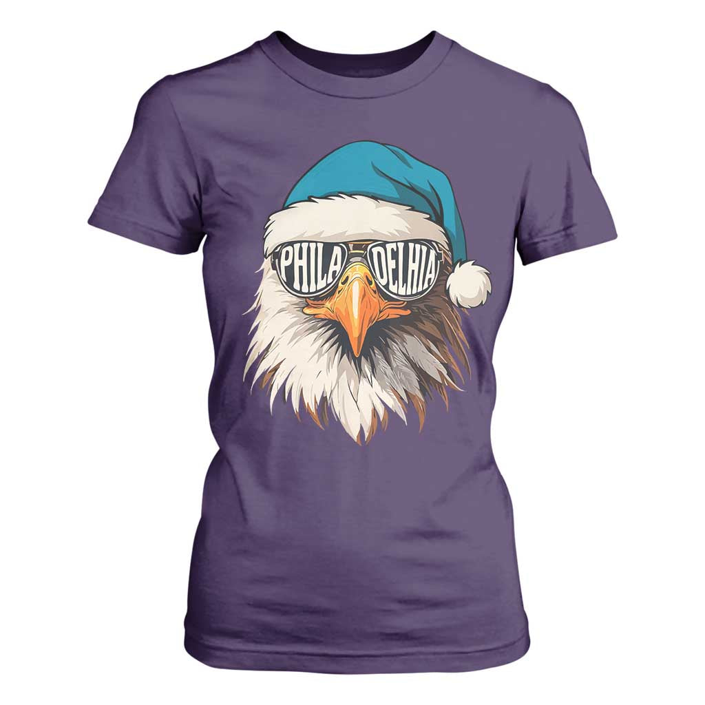 Christmas Philadelphia Fan T Shirt For Women Santa Eagles Sport Philly Fan Game Day TS11 Purple Print Your Wear