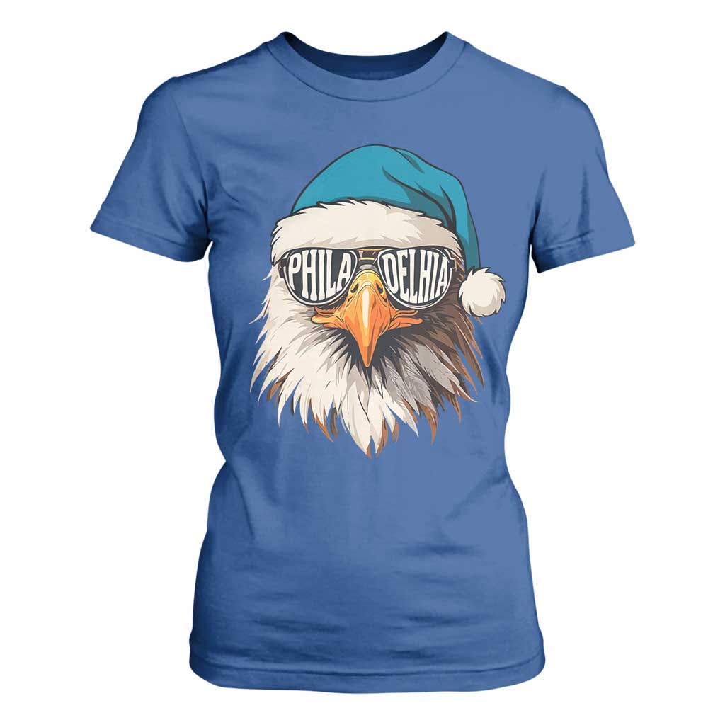 Christmas Football Lover T Shirt For Women Green Santa PFE Game Day TS11 Royal Blue Print Your Wear