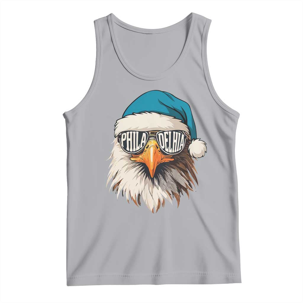 Christmas Philadelphia Fan Tank Top Santa Eagles Sport Philly Fan Game Day TS11 Athletic Heather Print Your Wear