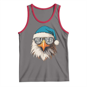Christmas Philadelphia Fan Tank Top Santa Eagles Sport Philly Fan Game Day TS11 Deep Heather Red Print Your Wear