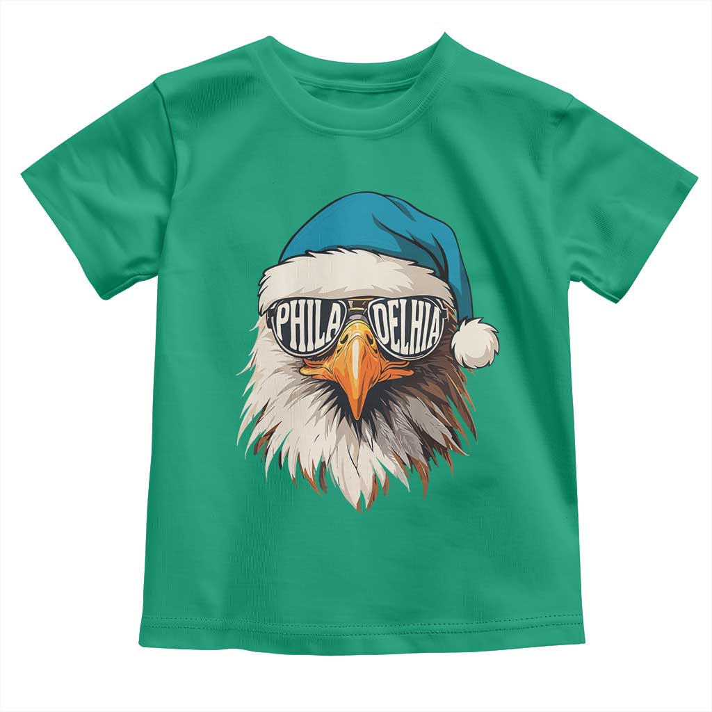 Christmas Philadelphia Fan Toddler T Shirt Santa Eagles Sport Philly Fan Game Day TS11 Irish Green Print Your Wear
