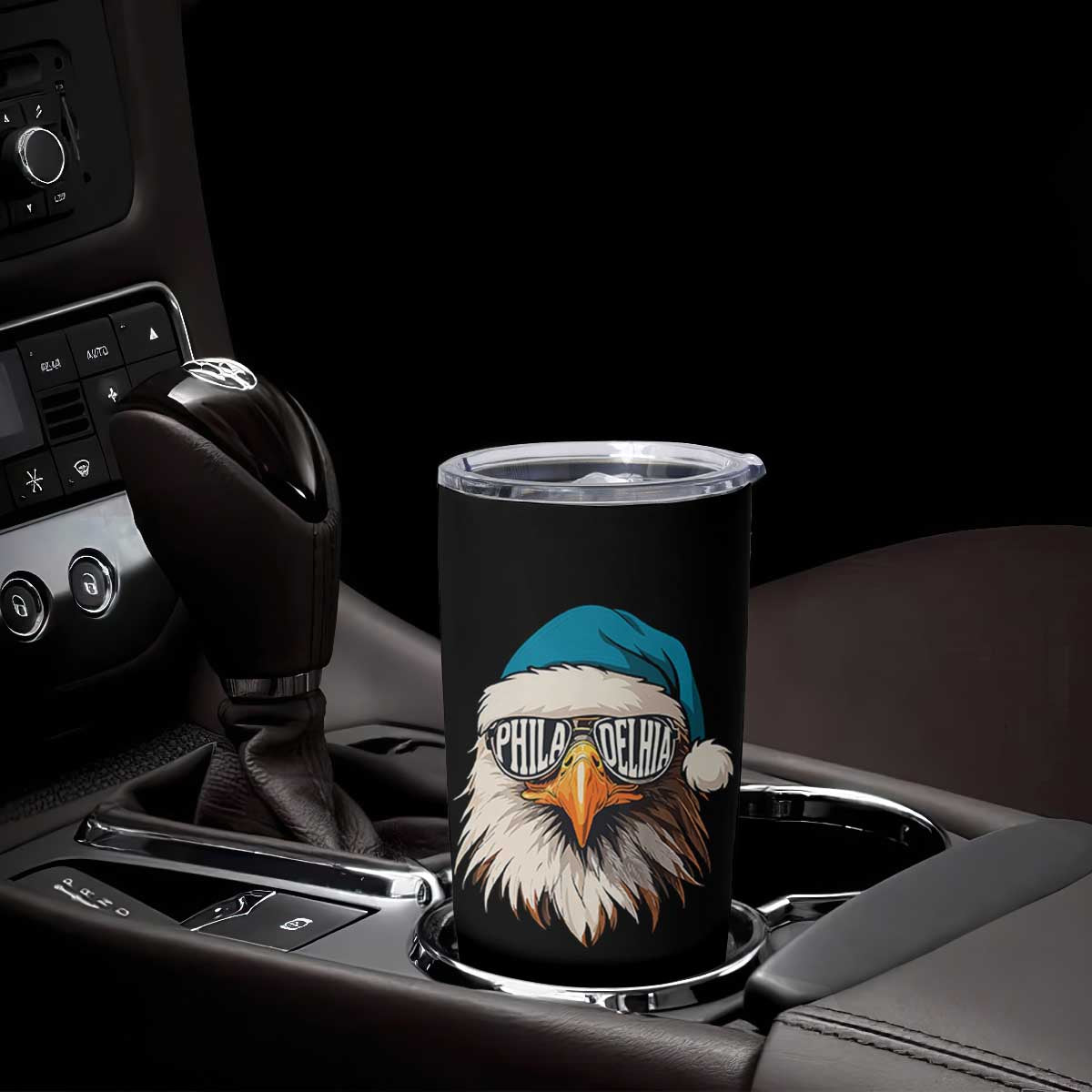 Christmas Football Lover Tumbler Cup Green Santa PFE Game Day TS11 Print Your Wear