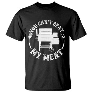 Funny You Can't Beat My Meat T Shirt Vintage Grilling BBQ Chef TS11 Black Print Your Wear