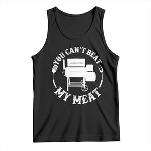 Funny You Can't Beat My Meat Tank Top Vintage Grilling BBQ Chef TS11 Black Print Your Wear