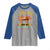 I Like My Butt Rubbed And My Pork Pulled Raglan Shirt Retro Vintage Grilling BBQ TS11 Sport Gray Royal Print Your Wear