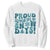 Funny Proud Supporter Of Snow Days Sweatshirt Teacher Winter Season Snowflake TS11 White Print Your Wear
