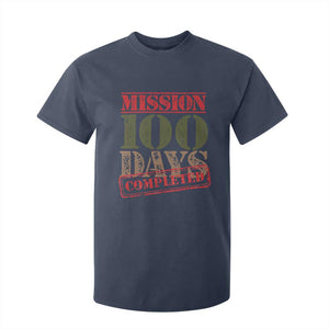 Funny 100th Day Of School Warrior T Shirt For Kid Mission 100 Days Completed Sealed TS11 Navy Print Your Wear