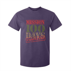 Funny 100th Day Of School Warrior T Shirt For Kid Mission 100 Days Completed Sealed TS11 Purple Print Your Wear