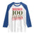 Funny 100th Day Of School Warrior Raglan Shirt Mission 100 Days Completed Sealed TS11 White Royal Print Your Wear