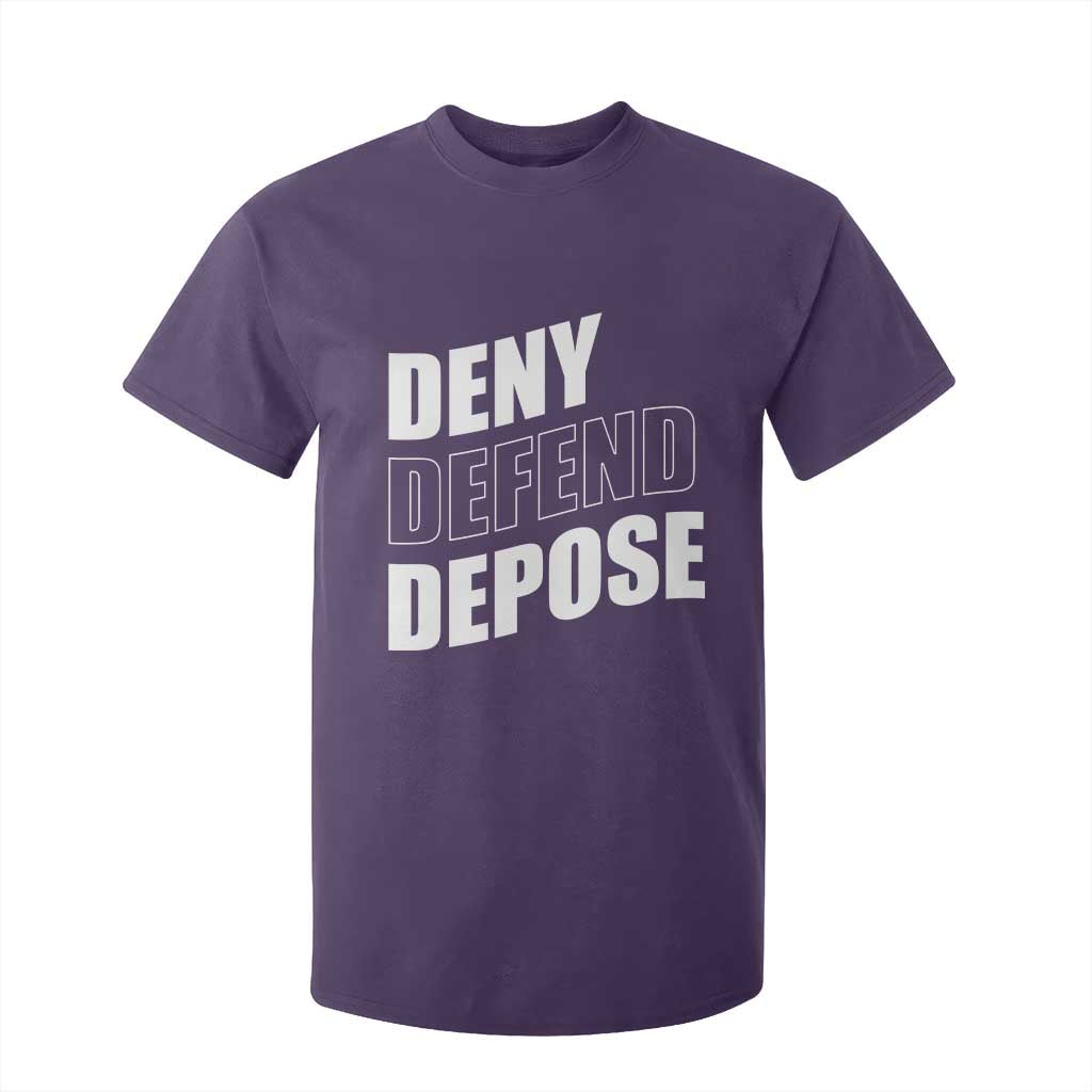 Deny Defend Depose Social Justice T Shirt For Kid TS11 Purple Print Your Wear