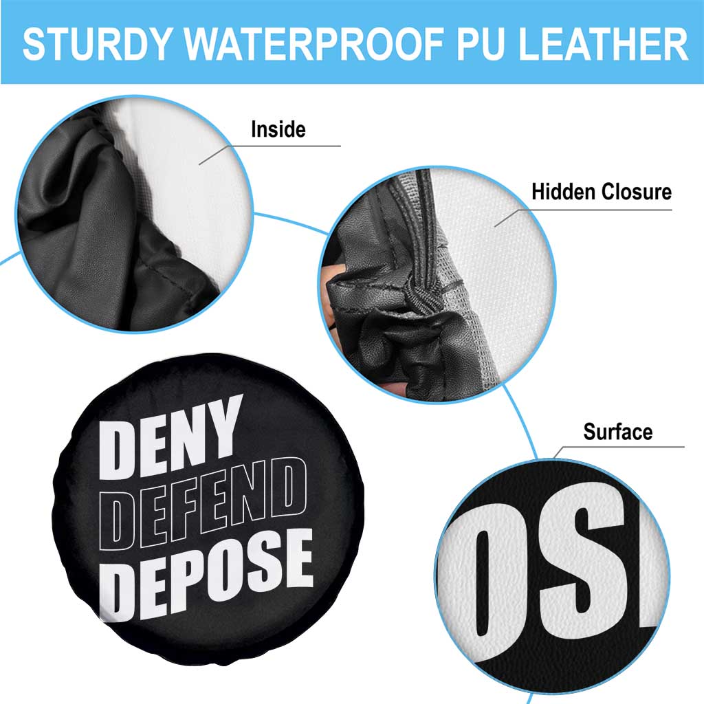 Deny Defend Depose Social Justice Spare Tire Cover TS11 Print Your Wear