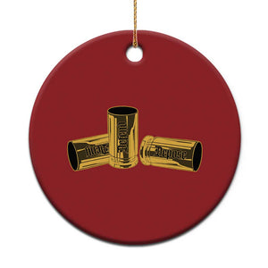 Deny Defend Depose Christmas Ornament Vintage Bullet Shells TS11 Print Your Wear