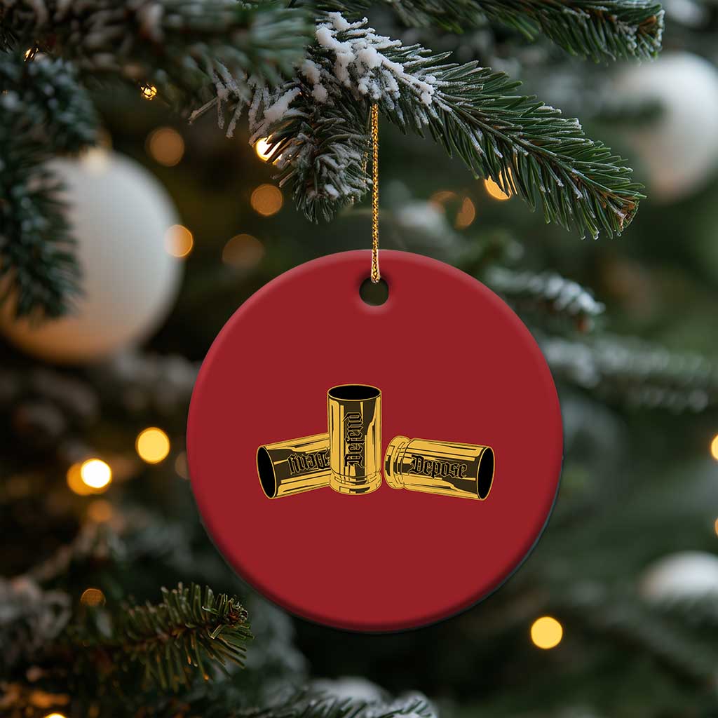 Deny Defend Depose Christmas Ornament Vintage Bullet Shells TS11 Print Your Wear