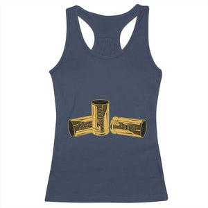 Deny Defend Depose Racerback Tank Top Vintage Bullet Shells TS11 Navy Print Your Wear