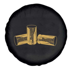 Deny Defend Depose Spare Tire Cover Vintage Bullet Shells TS11 Print Your Wear