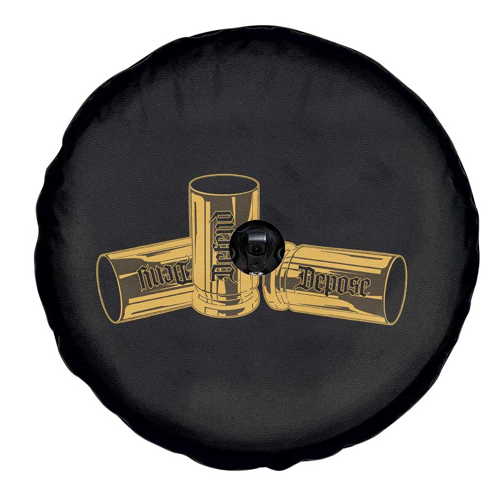 Deny Defend Depose Spare Tire Cover Vintage Bullet Shells TS11 Print Your Wear