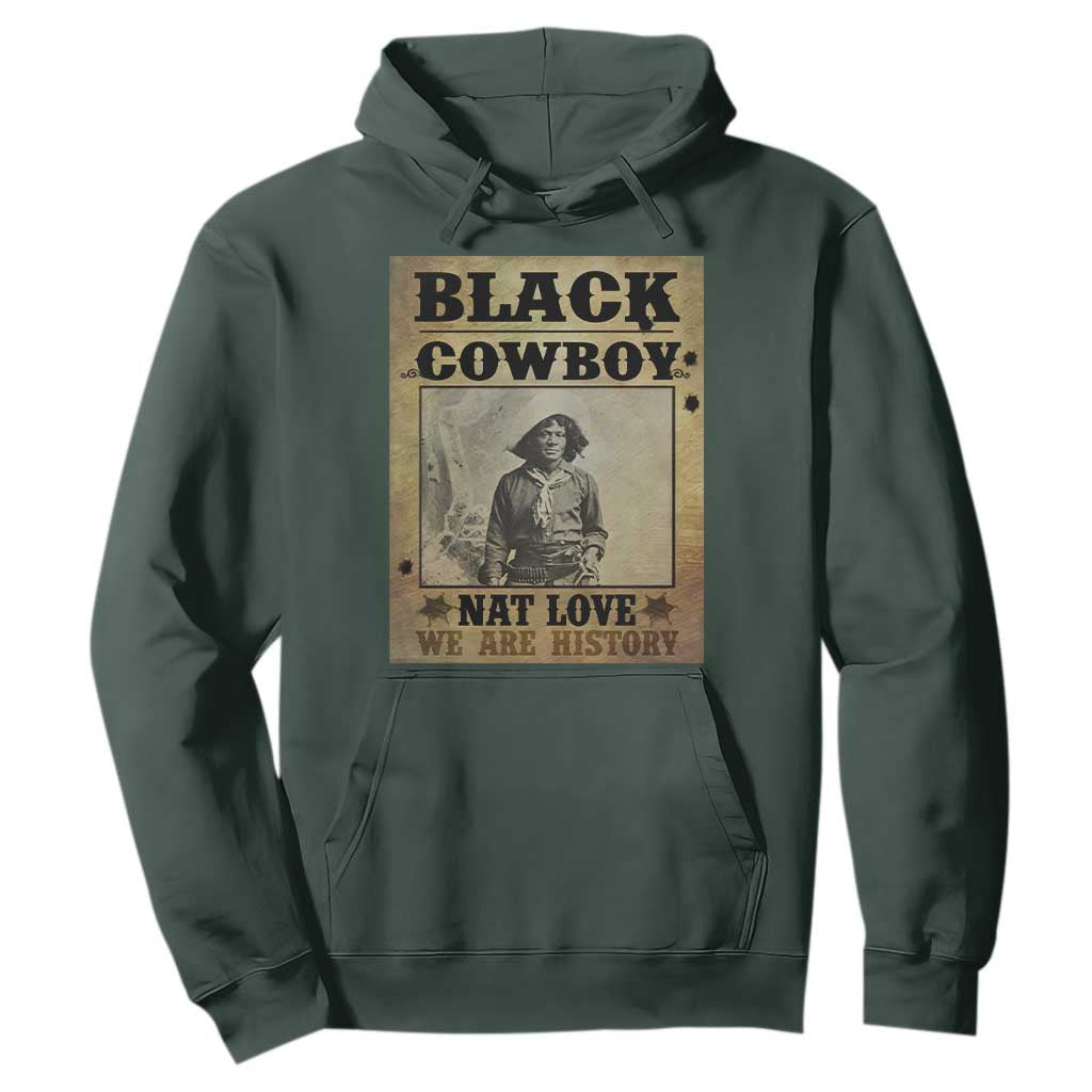 Black Cowboy Nat Love Hoodie Black History Month TS11 Dark Forest Green Print Your Wear