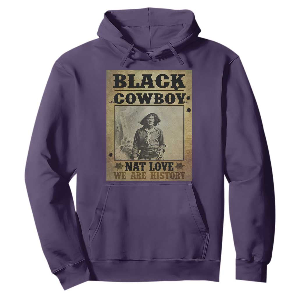 Black Cowboy Nat Love Hoodie Black History Month TS11 Purple Print Your Wear