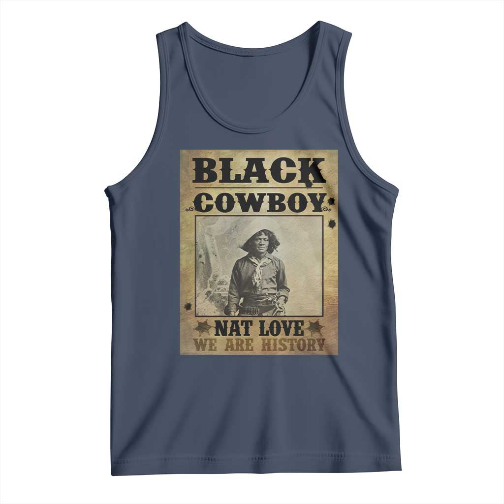 Black Cowboy Nat Love Tank Top Black History Month TS11 Navy Print Your Wear