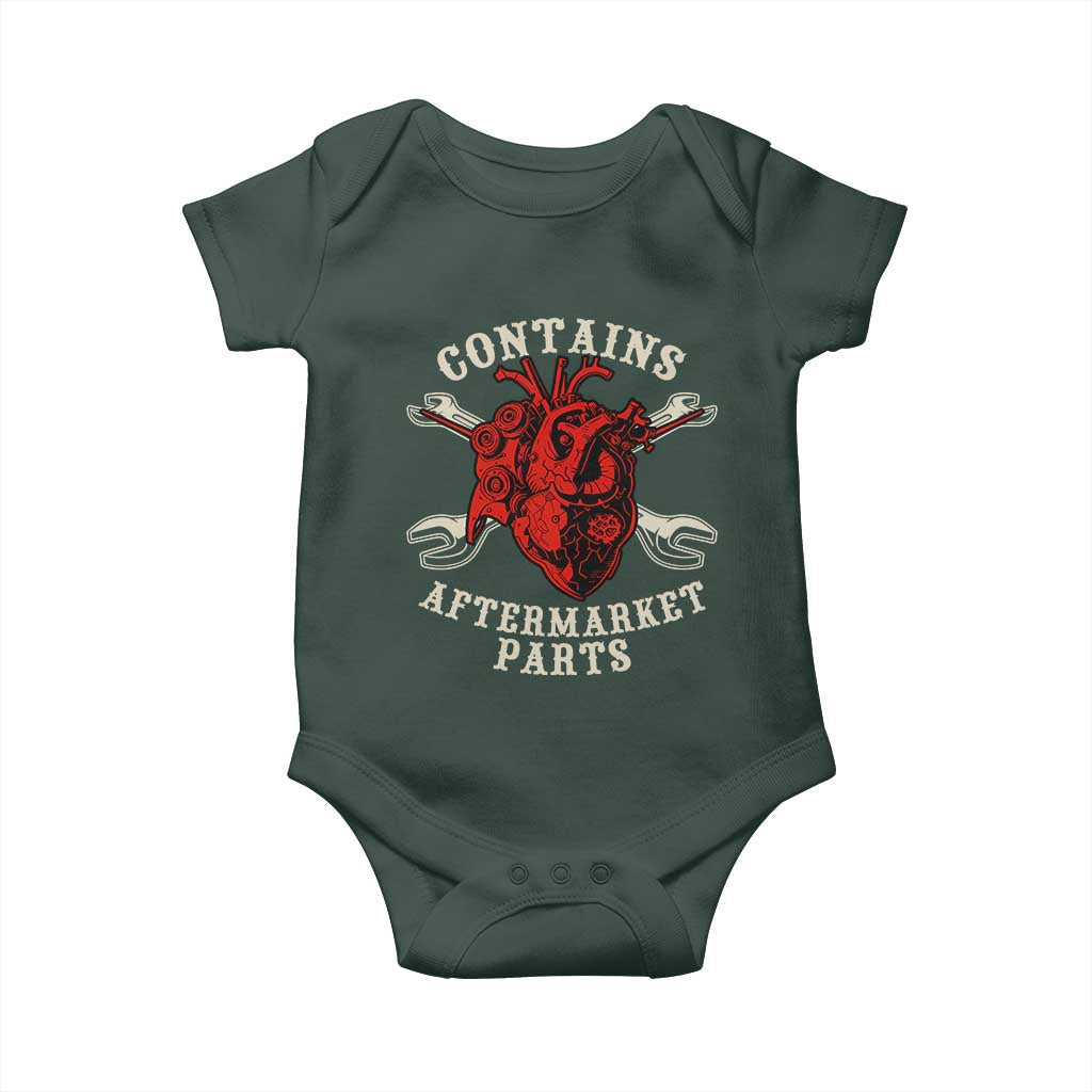 Funny Heart Surgery Baby Onesie Contains Aftermarket Parts TS11 Print Your Wear
