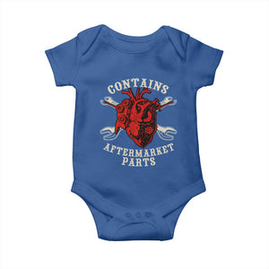 Funny Heart Surgery Baby Onesie Contains Aftermarket Parts TS11 Royal Blue Print Your Wear