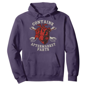 Funny Heart Surgery Hoodie Contains Aftermarket Parts TS11 Purple Print Your Wear