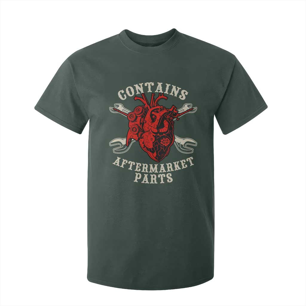 Funny Heart Surgery T Shirt For Kid Contains Aftermarket Parts TS11 Dark Forest Green Print Your Wear